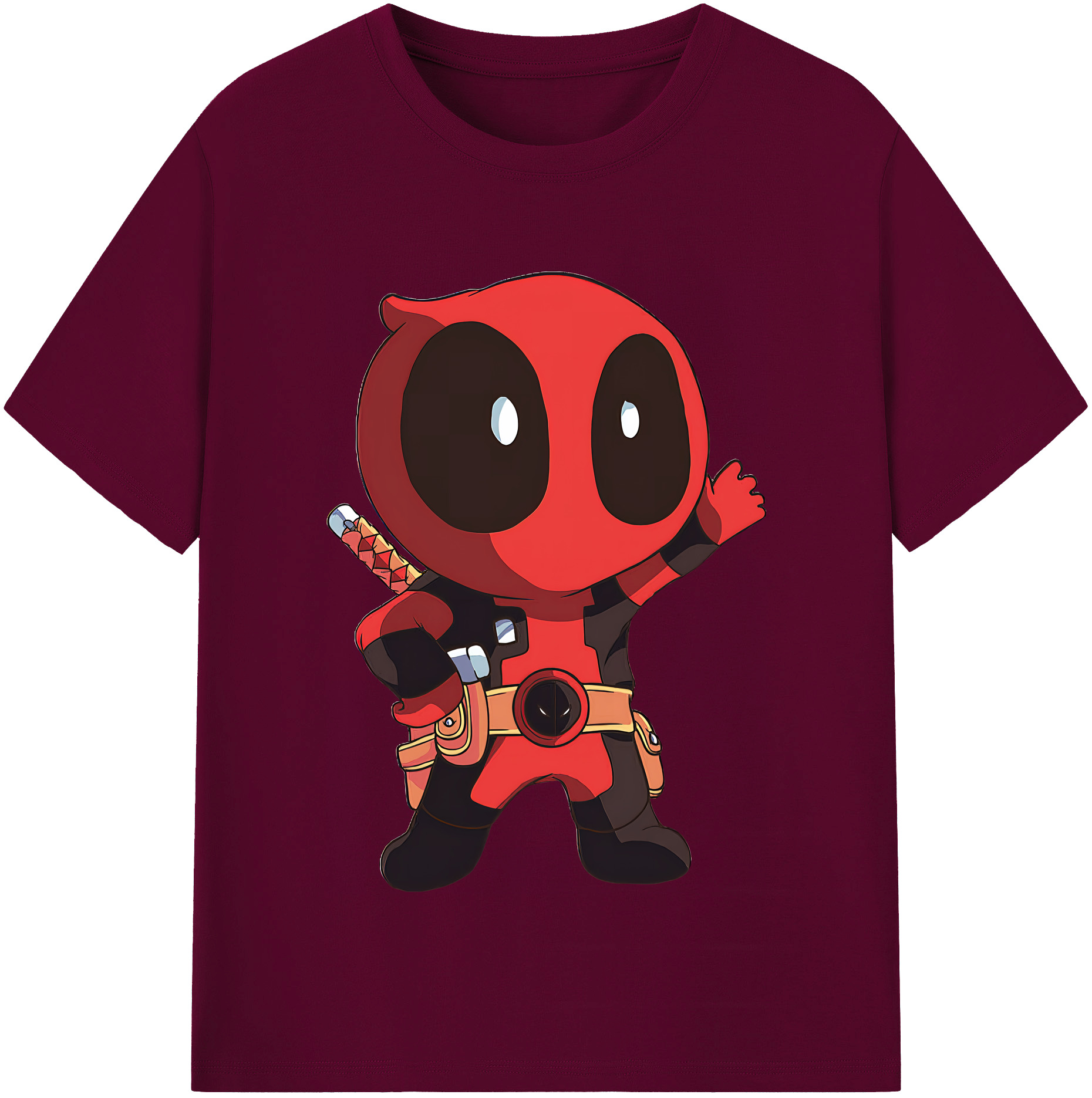 （画像用） Deadpool デッドプール レディースカジュアルプリントTシャツ（綿100％）